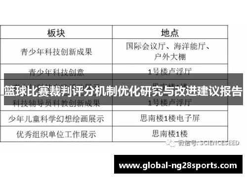篮球比赛裁判评分机制优化研究与改进建议报告